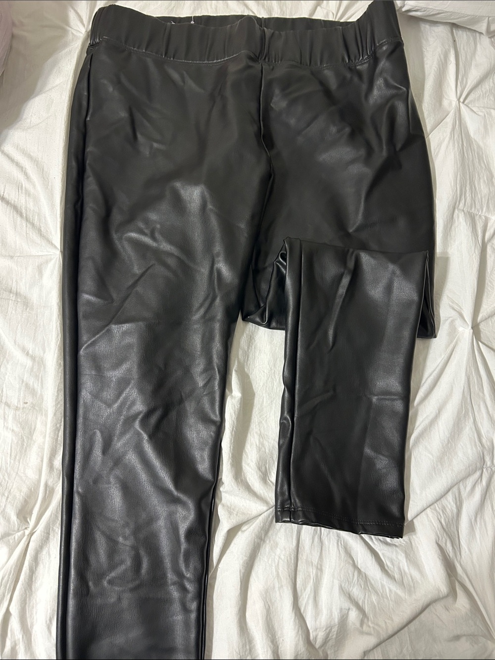 Mixit Black Faux Leather Skinny Pants